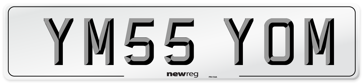 YM55 YOM Number Plate from New Reg
